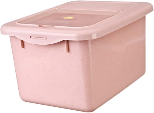 [BRSRAHYZAECROHI6] Luxshiny Large Airtight Rice Storage Bucket Sealed Rice Container Moisture Protection Grain Storage Bin for Dry Food Kitchen Plastic Case